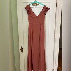 Azazie Vero Stretch Satin Dress - Size A6 - No tailoring